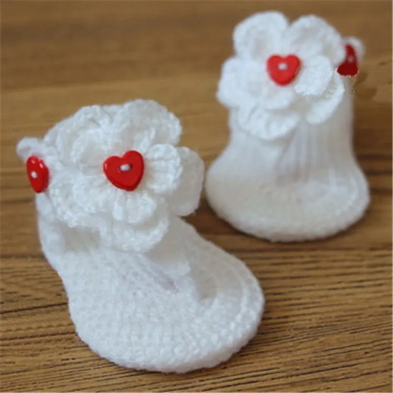 Handmade baby  Photography shoes infant flower modelling buttons toddler shoes 2