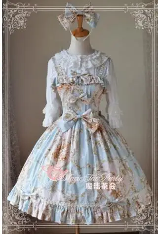 Сладкий Высокое качество magic Чай партии печатных Лолита АО/сарафан | Тематическая