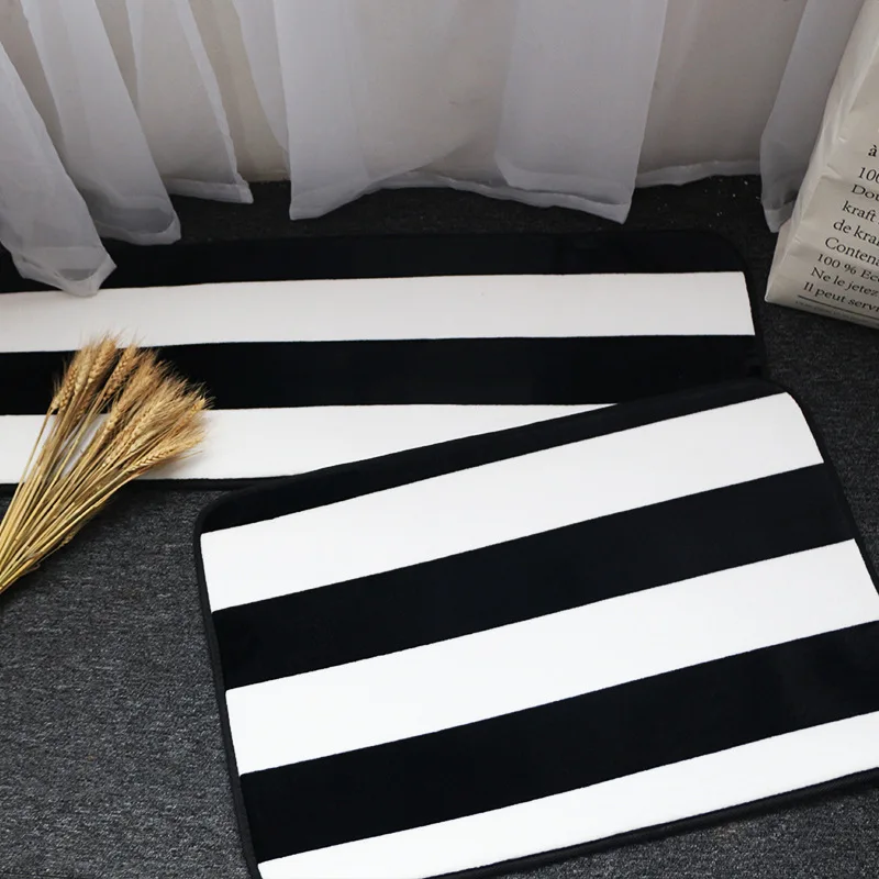 

Simple Nordic Kitchen Mat Home Entrance/Hallway Doormat Anti-Slip Bathroom Carpet Bathtub Rug Wardrobe/Balcony Modern Carpets