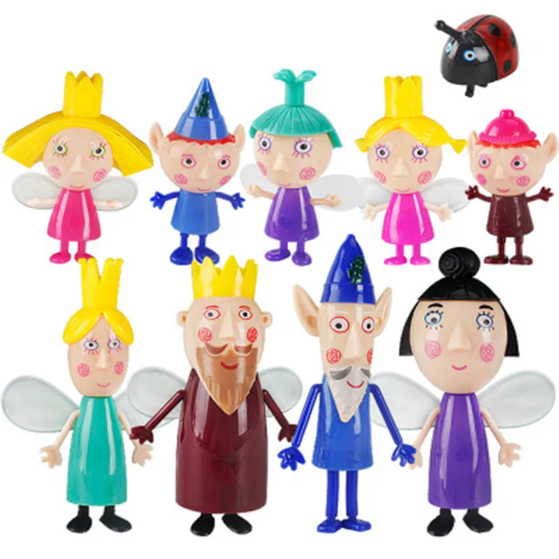 

5pcs/set Little Kingdom Ben Holly Action Figure 2-9cm PVC Figurines Ben and Holly Little Kingdom Mini Figures Toys Kids Gift