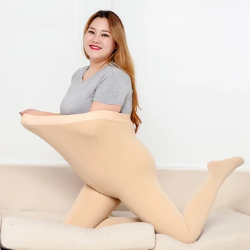 

Large Size Women's Clothes Plus size 100kgs 2019 New Westernized Fashion Plushed Bare Legs Bottom Pants AD006