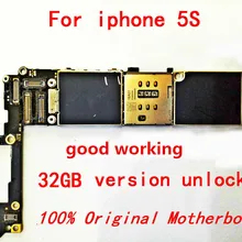 Для оригинальной материнской платы для Apple iPhone 5S 32gb100% работает и разблокирована Logicboard+ подарок