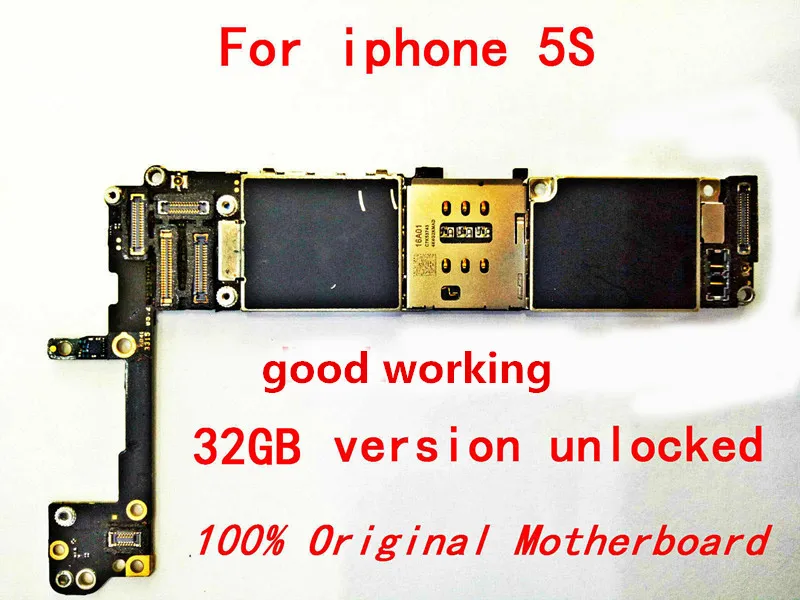  100% Original Motherboard for the Apple iPhone 5s 32gb100% working and unlocked Logicboard +gift