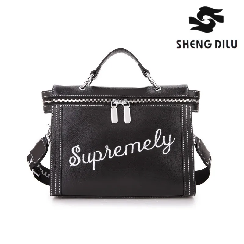 

Designer Fashion Genuine Real Leather Top-handle Women Handbag Solid Ladies Leather Shoulder Bag Casual Tote Crossbody Bags 3079