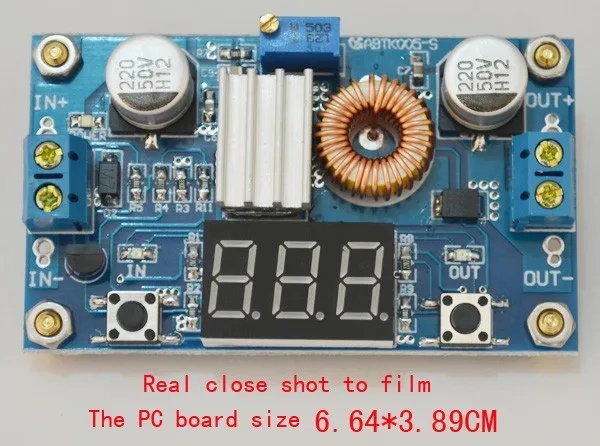 5A DC-DC Регулируемый понижающий модуль с вольтметром