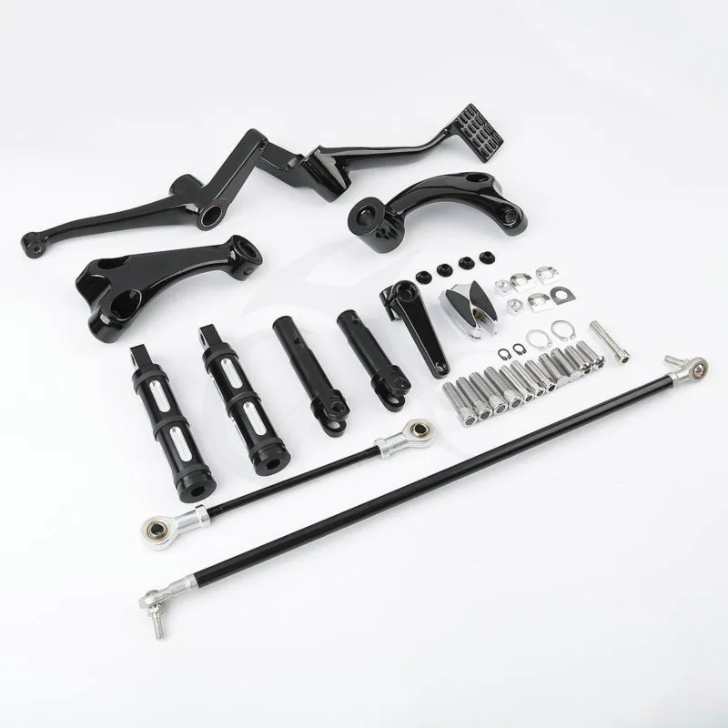 Motorcycle Forward Controls Foot Pegs Levers Linkage for Harley Sportster XL883 1200 Custom 2004-2013 | Автомобили и мотоциклы