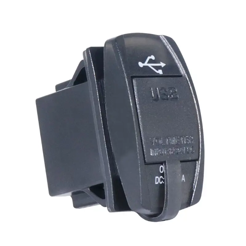  Wasserdicht 12V 12V Auto Boot Dual USB Port Auto Ladegerät LED Voltmeter Handy Lade Adapter für iph