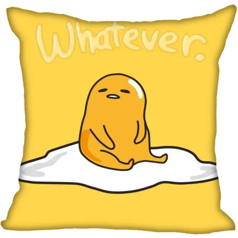 Gudetama Anime Style Square Zippered Pillow Case