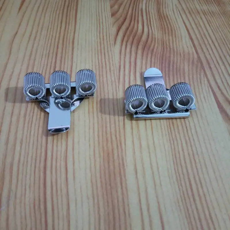 

300 Pcs / Lot 3 Hole Pen Holder With Pocket Clip Perfect For Doctors Nurse Uniform Notebook Pocket Wallet