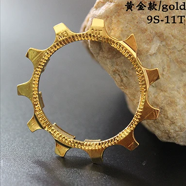 MTB Mountain bike flywheel repair patch sprocket wheel  9 10  speed 11T 12T 13T denticulate Repair Parts For shimano and sram 9speed 11T-golden