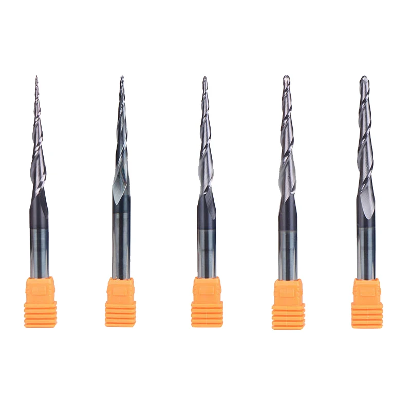 5PCS radius 1.5mm R1.5 HRC62 Carbide Ball Nose End Mill milling cutter stainless