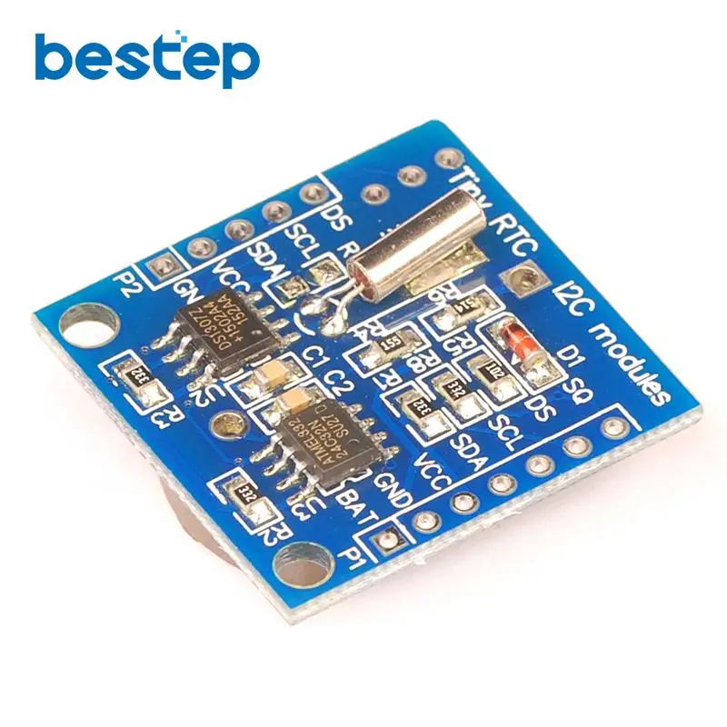 

5PCS I2C RTC DS1307 AT24C32 TINY Real Time Clock Module