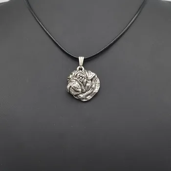 

2017 Fashion Cute vintage 3D Pug dog Pendant Choker women Necklace Trendy delicate charm gift Jewelry