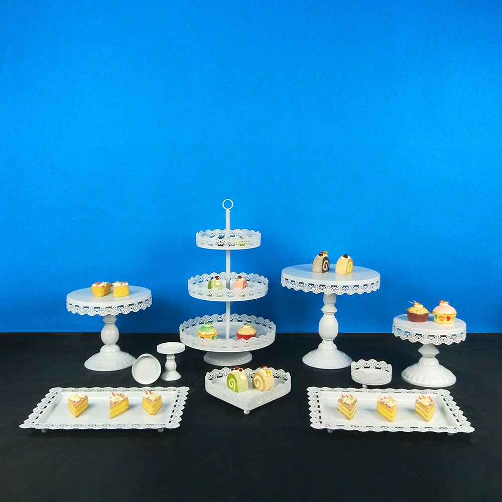 Tobs Cupcake Stand белый душевный торт стенд набор с кружевным краем для свадьбы, дня рождения, дня рождения, чая Инструменты для выпечки