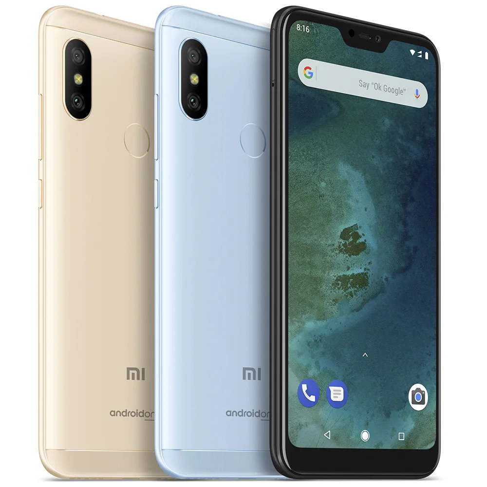 Глобальная версия Xiaomi Mi A2 Lite 4 GB 64 мобильный телефон Snapdragon 625 Octa Core 5 84 &quotFHD + 19:9 4000 mAh