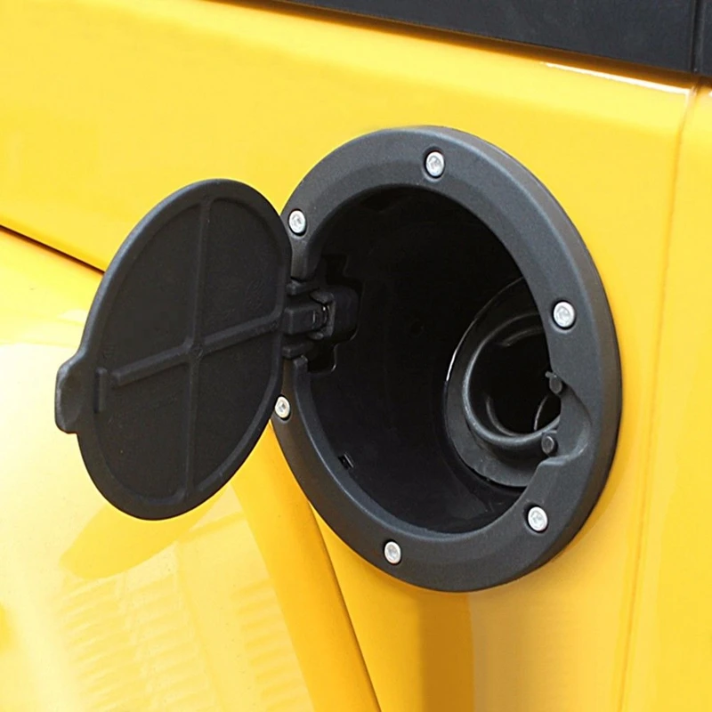 Black Fuel Filler Door Cover Gas Tank Cap 2/4 Door For Black Fuel Filler Door Cover Gas Tank Cap 2/4 Door For