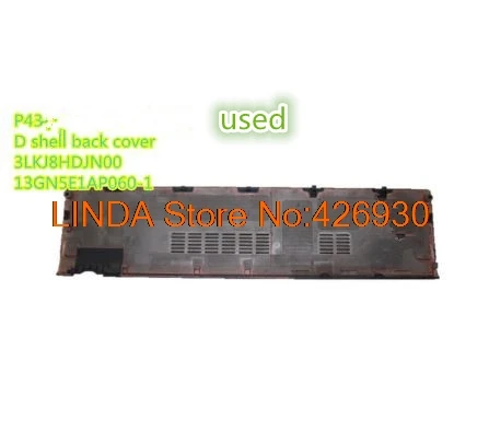 

Laptop Bottom Case For ASUS P43 P43E P43SJ black 3LKJ8HDJN00 13GN5E1AP060-1 D Shell Back Cover Used