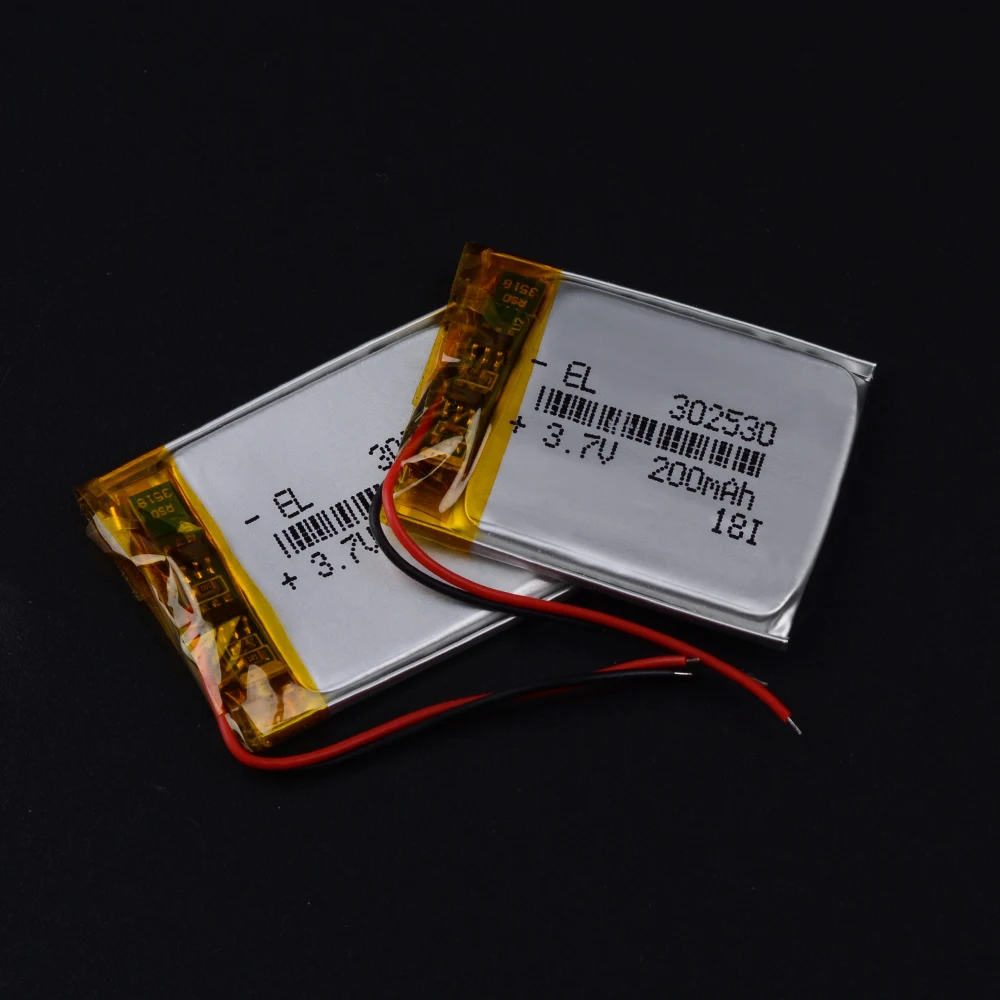 302530 3,7 V 200mah литий-полимерный аккумулятор для mp3 брелок игрока red scorpio premium st будильник навигатор