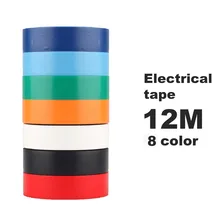 Electrical tape 12 Meters 7 color Export all over the world Electrical insulating tape Waterproof tape