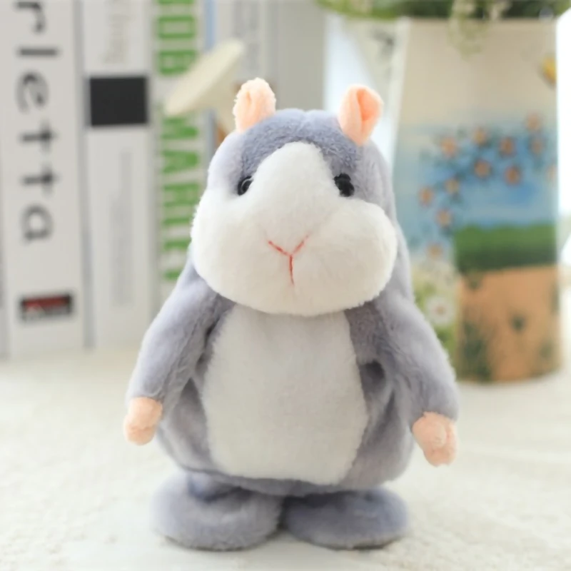 

Hot Selling Kawaii Plush Animal Talking Hamster Cute Educational Mouse Stuffed Toys Cute Walking Dolls Children Gift Decoration