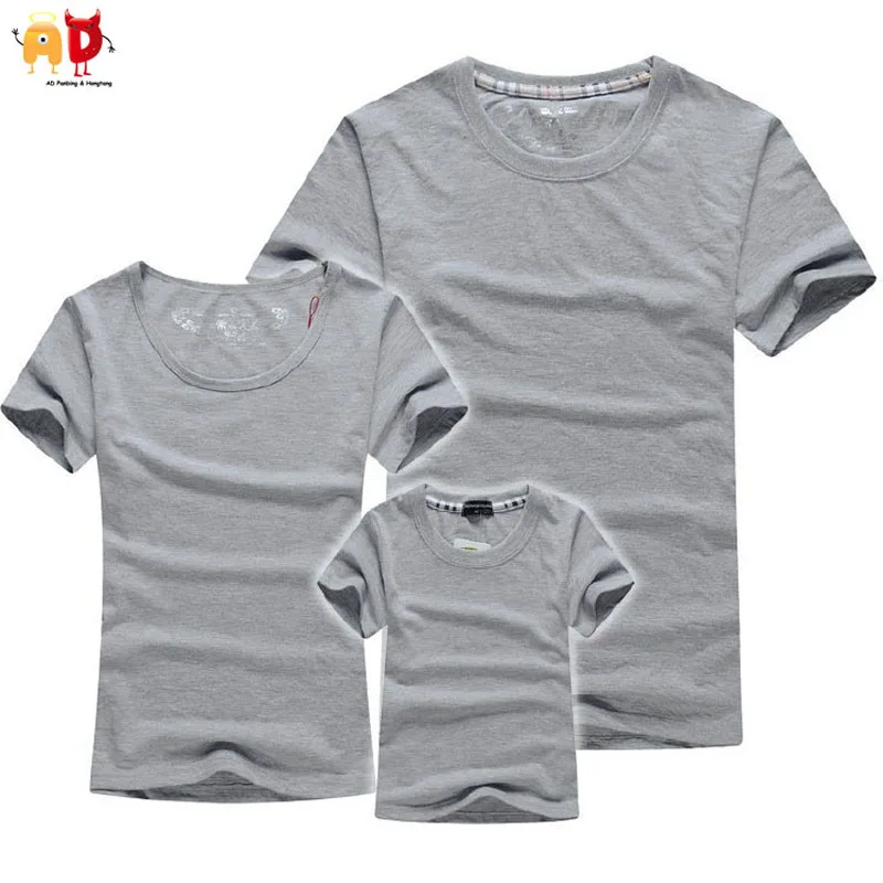 Solid Color Family Tshirts Couple Tees 