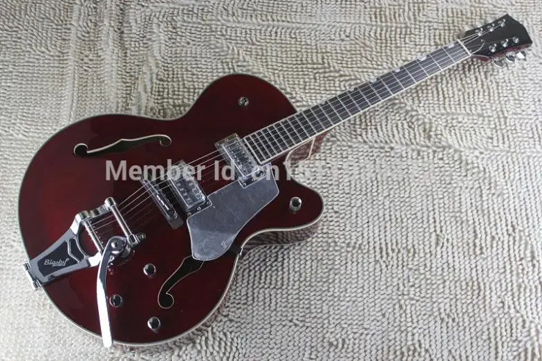 Free Shipping 2014 New Arrival Top Quality Gretsch Falcon 6120 JAZZ Semi Hollow with Bigsby Tremolo Electric Guitar In Stock