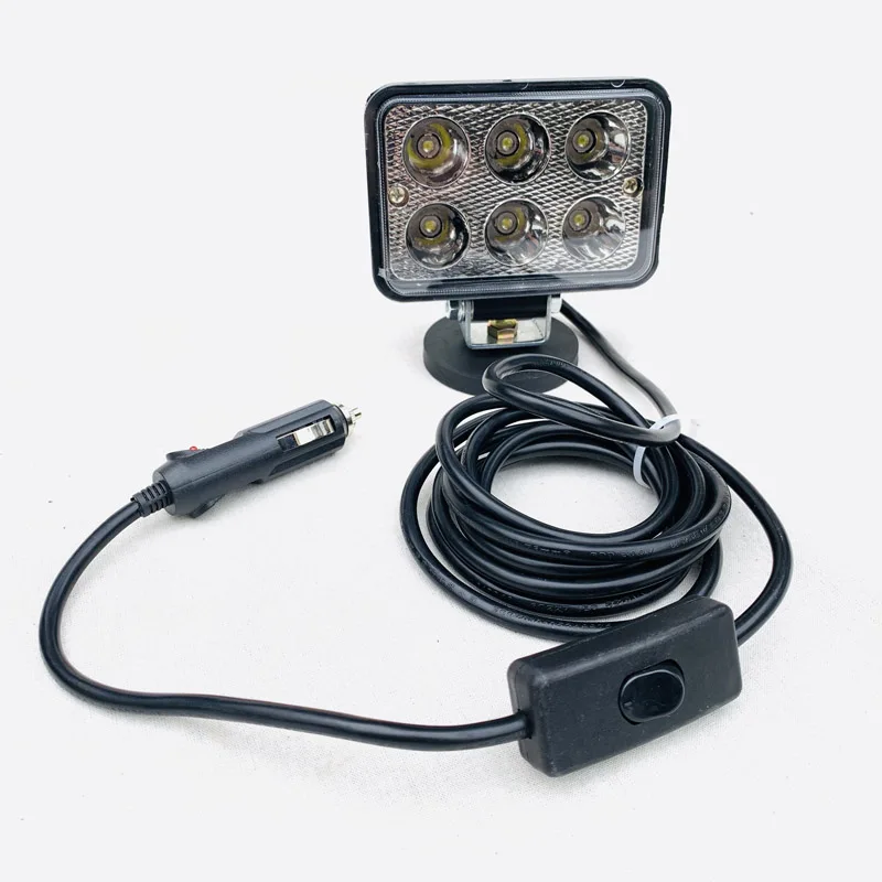 

30w Spot/Flood beam Led driving car light Magnet base 3 meter wire Offroad work lamp Truck Spotlight headlight 4x4 4WD Fog light
