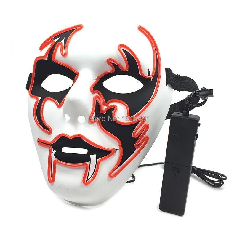 

2019 Newest Voice Control EL Cold Light Party Mask Neon Led Strip Arrow Shaped Mask for Fluorescent Fashion Show,Bar,Night Club