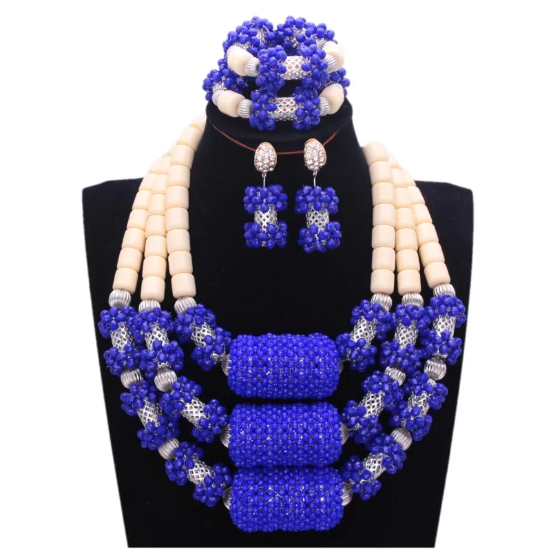 4UJewelry наборы свадебных ювелирных изделий королевский синий индийский