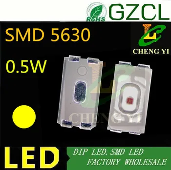 

Free shipping 4-PIN Yellow 5630 smd led 0.5w smd light emitting diode 585-595nm led bulb