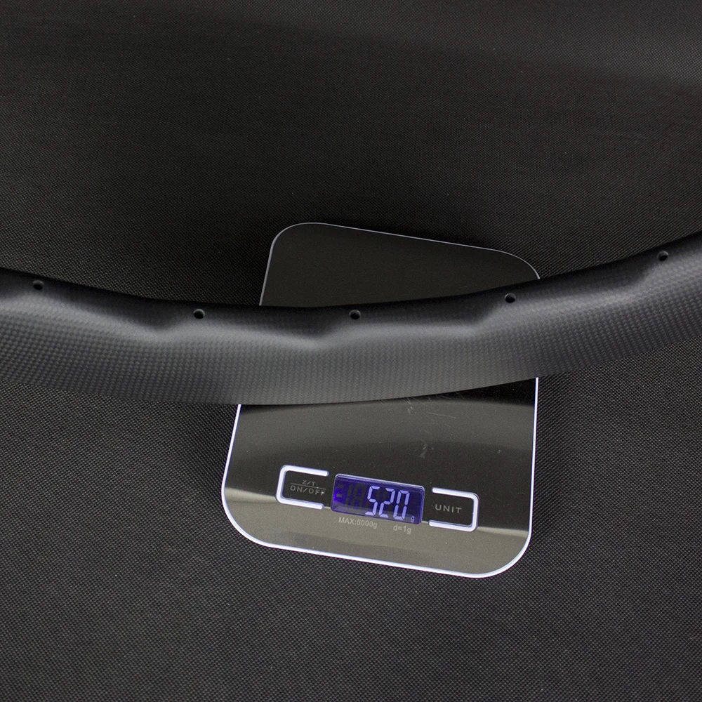 Top Free Shipping 24/24 3K 700c Aerodynamic Sawtooth Carbon Road Disc Brake Rims Clincher/Tubeless Tubular Without Brake Track 7