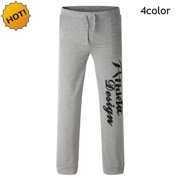 

Fashion 2020 Spring Autumn Letter Printed Loose Sport Running Bermuda Drawstring Stretch Joggers Men's Sweatpants Men 4color