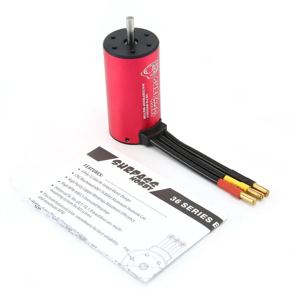 

SURPASSHOBBY KK 3670 2650KV/2850KV Brushless Motor for GTR/Lexus 2S 1:10 3S 4S 1:8 RC Drift Racing Off-road Car Truck Sensorless