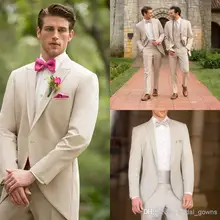 Смокинги для жениха на заказ, один пуговица, костюм свидетеля, Свадебная вечеринка, жених, Классический Бизнес,(куртка+ брюки+ галстук-бабочка+ жилет