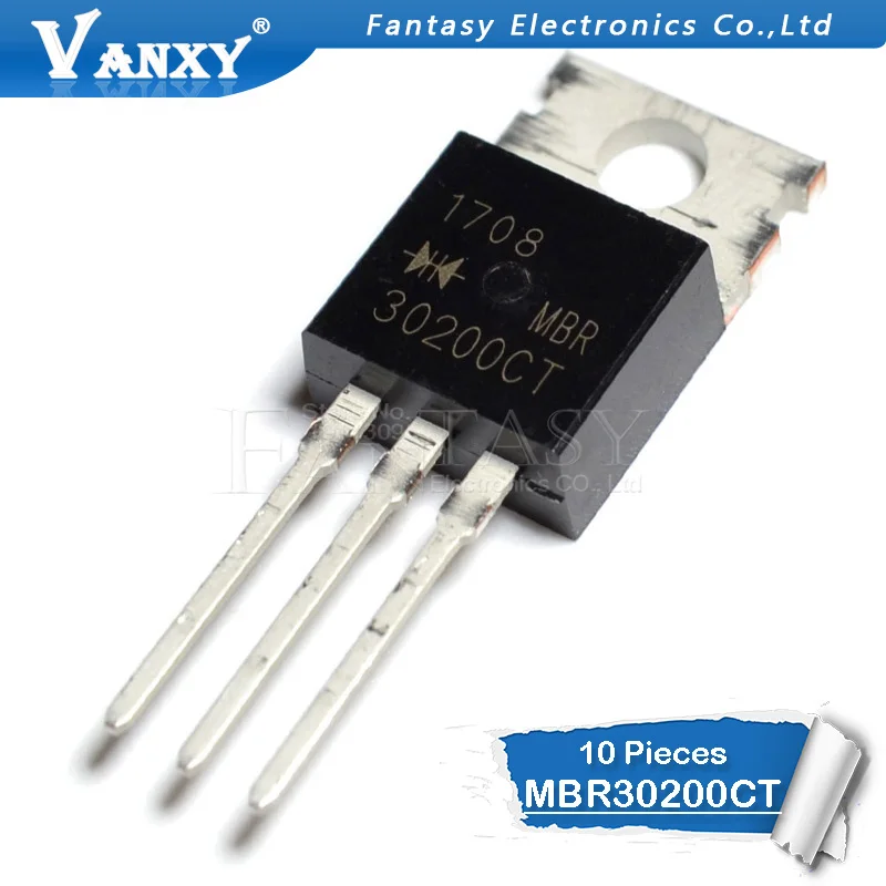 

10pcs MBR30200CT TO-220 MBR30200 TO220 MBR30200C 200V 30A new original