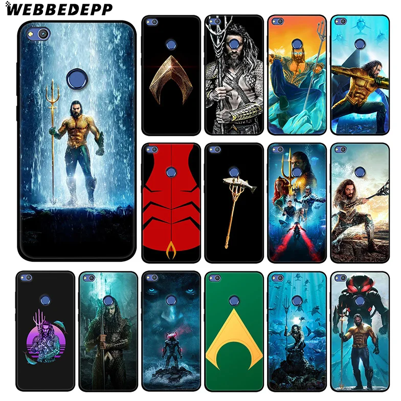 WEBBEDEPP Aquaman Cool Movie Soft Silicone Case for Huawei Honor Mate 20 10 8X 8C 8 6A 7A 7X 7C Lite Pro TPU |