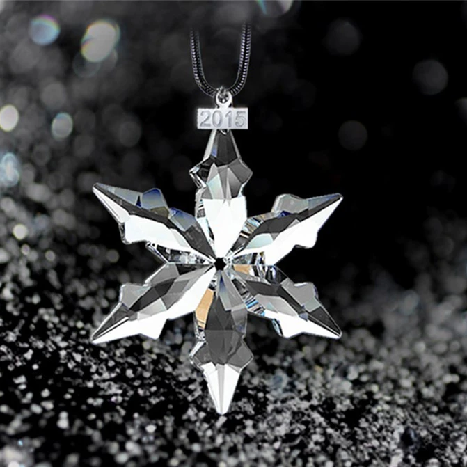 Самый духовный хрустальный кулон элегантный модный автомобиль кулон издание орнамент Кристалл годовой классический снежинки украшения
