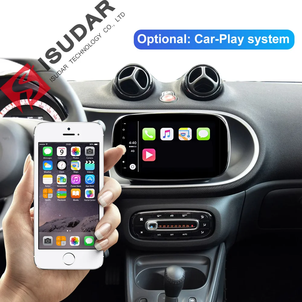 Clearance Isudar 1 Din Auto Radio Android 9 For Mercedes/Benz/SMART 2016 CANBUS Car Multimedia Player Octa Core RAM 4G ROM 64G DVR GPS DSP 4