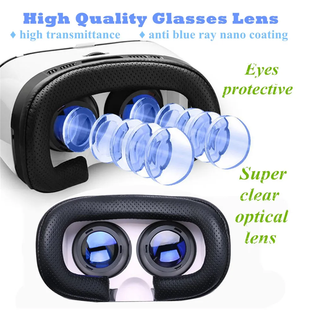Очки виртуальной реальности Great Lens VR для LG Samsung Huawei Visore 3d фильмы видеоигры очки с