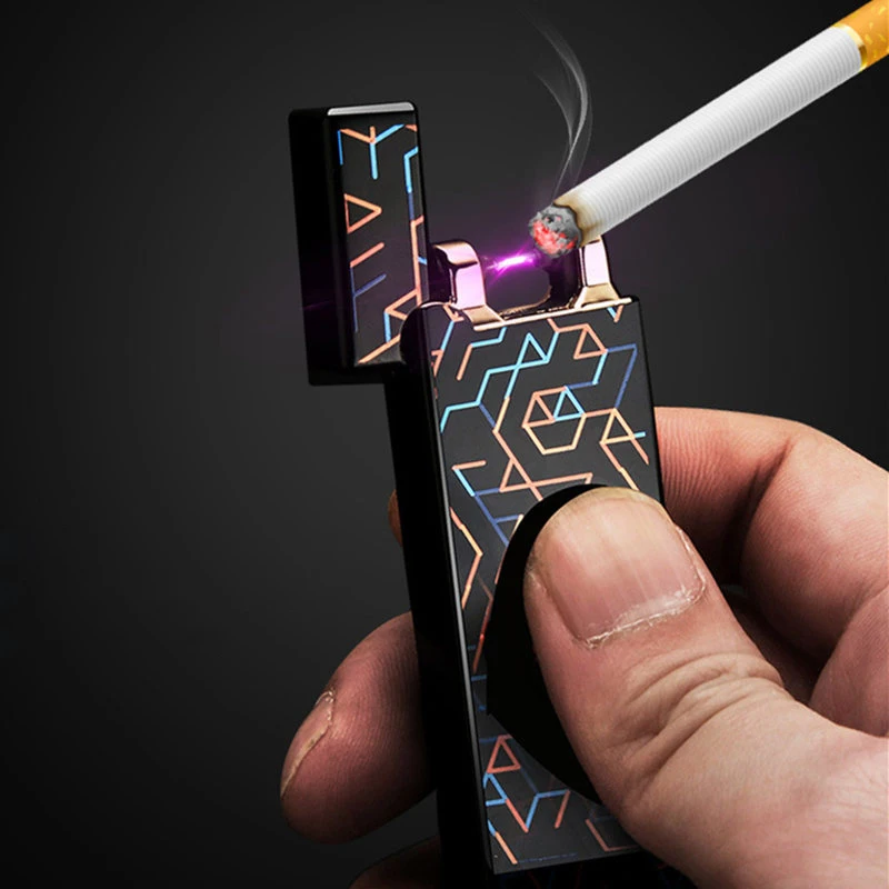 

Portable Gravity Shaking Ignition USB Electronic Lighter Rechargeable Windproof Plasma Arc Lighter Pulse Lighter Men Flameless