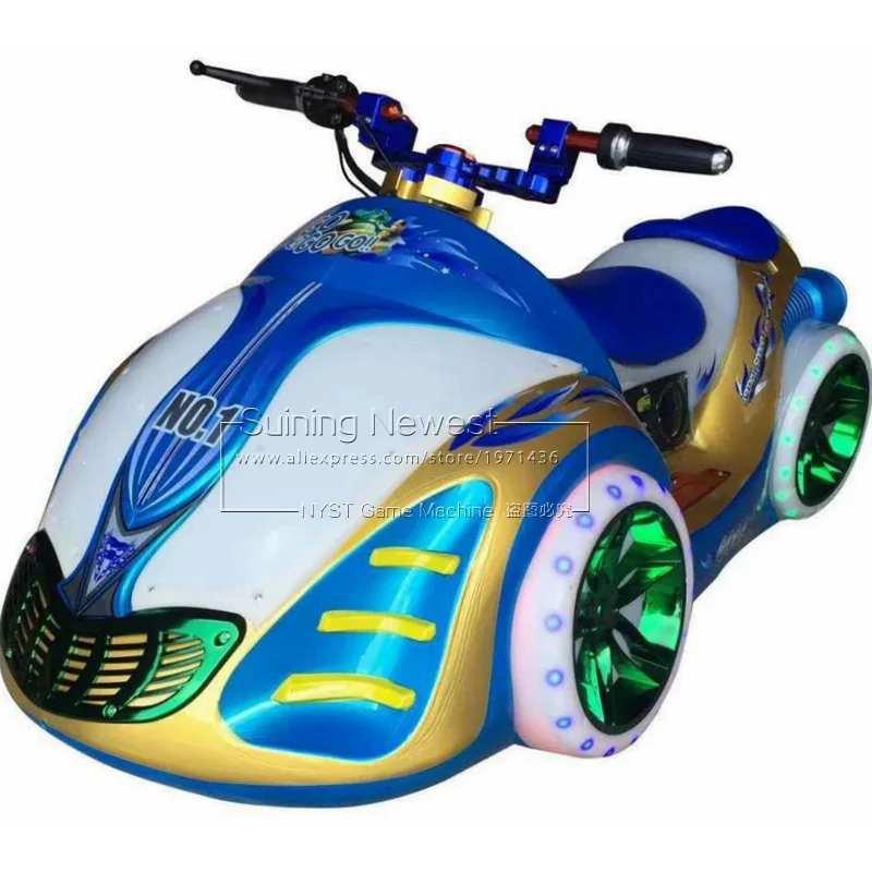 Children and Adults Amusement Park Fairground Moto Racing Game Machine  Kiddie Rides Playground Battery Bumper Cars fairground red