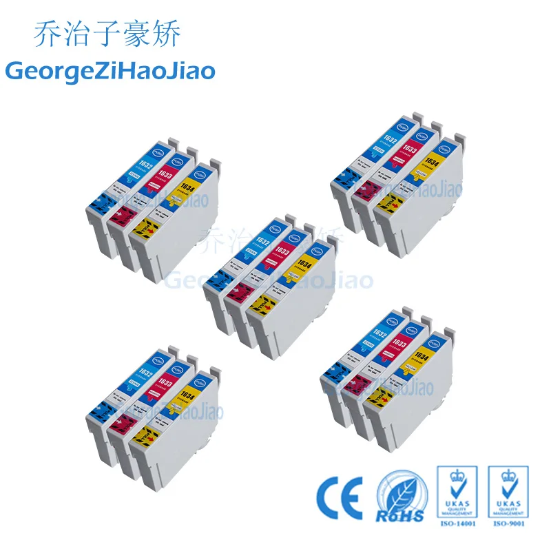 

15PCS CMY 1631XL Ink Cartridge for Epson Workforce WF2750 dwf WF 2630 2650 2660 WF2510 WF2010 Printer
