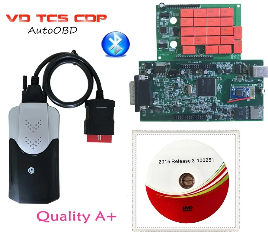 Качественная зеленая печатная плата VD TCS CDP Pro Plus с Keygen Bluetooth Автомобильный сканер