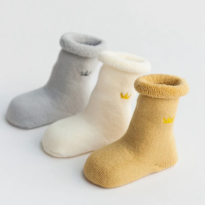 COOTELILI Thicken Cotton Winter Kids Socks Baby Girl Clothes Boys Socks Stuff For Newborns Warm Long Socks For Infant 0-3Y  (9)