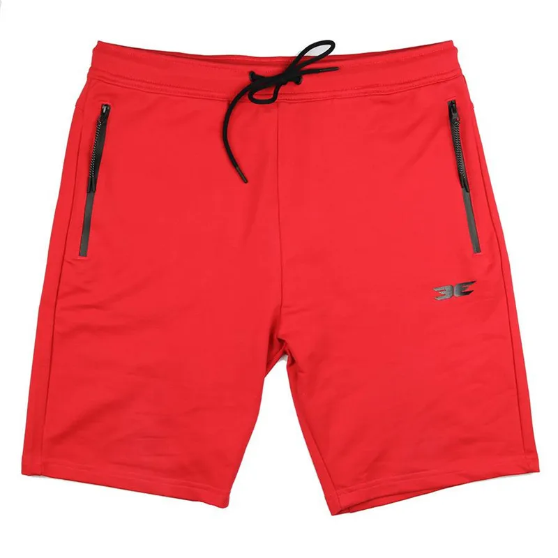 Popular High Quality Cotton Men Fitness casual Brand Shorts Summer 2019 New Fashion The Pocket Zipper Garnish Jogger Red Short Pants