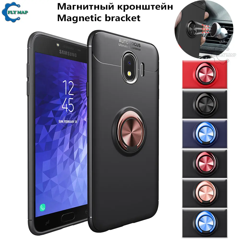 Soft Silicone Case for Samsung Galaxy J4 2018 SM-J400FN SM-J400 Invisible Bracket Phone Cover Capa SM J400 J400F SM-J400F/DS 4 j