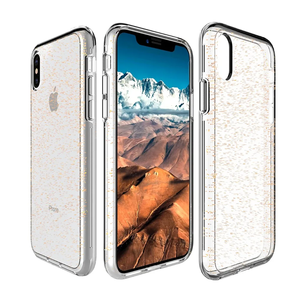 Tekace комбо блеск двойной слои мобильный чехол для телефона Apple iPhone X 8 плюс 7 Plus |