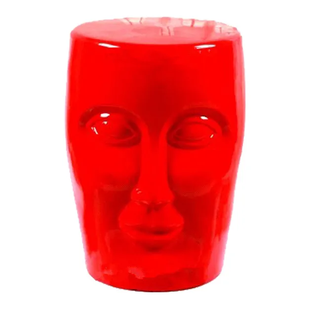 Best Offers Bonze Stool Silver Ceramic Human Face Stool Living Room Decoration Leisure Chair Stool L3372