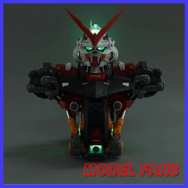 MODEL FANS Motor King model 1/35 Seed Gundam Astray Red Frame bust Head bust statue / Assembled