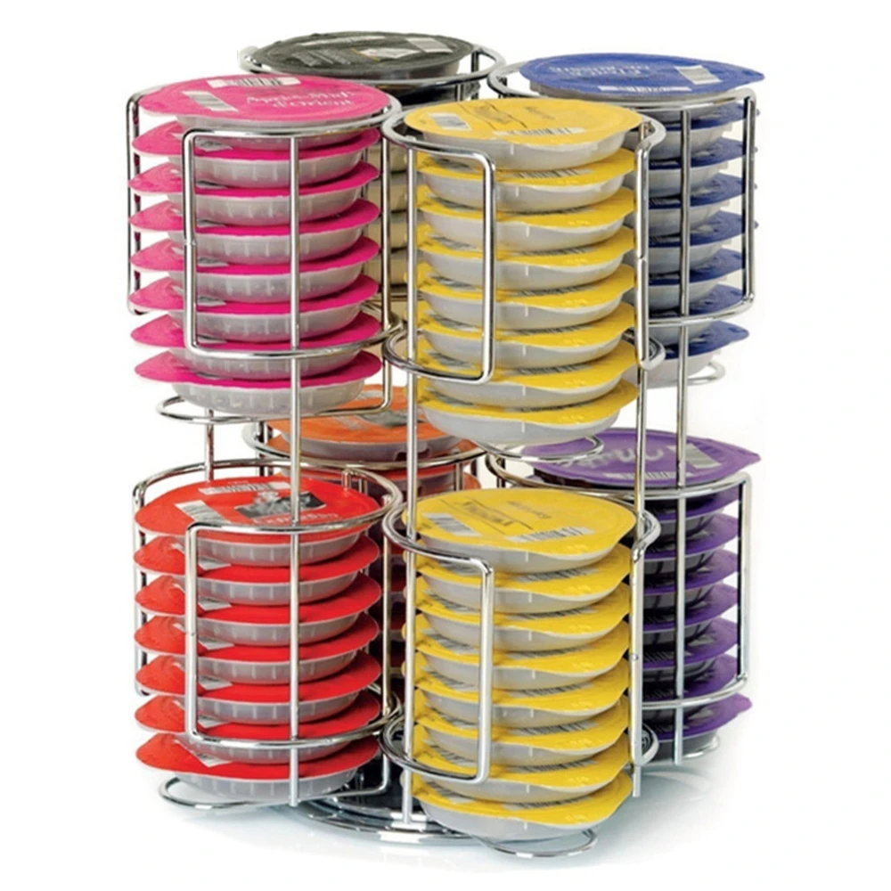 1PC Coffee Pod Holder 360 Degree Rotating Rack Capsule